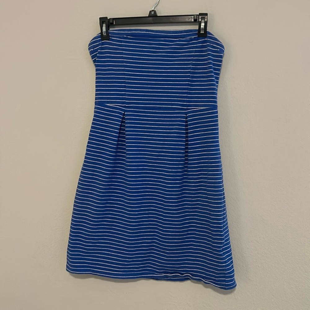 Old Navy Blue & White Striped Bodycon Summer Dress